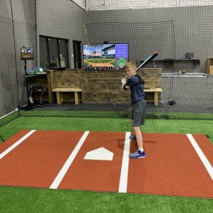 The Lab BCS hitting facility cage view